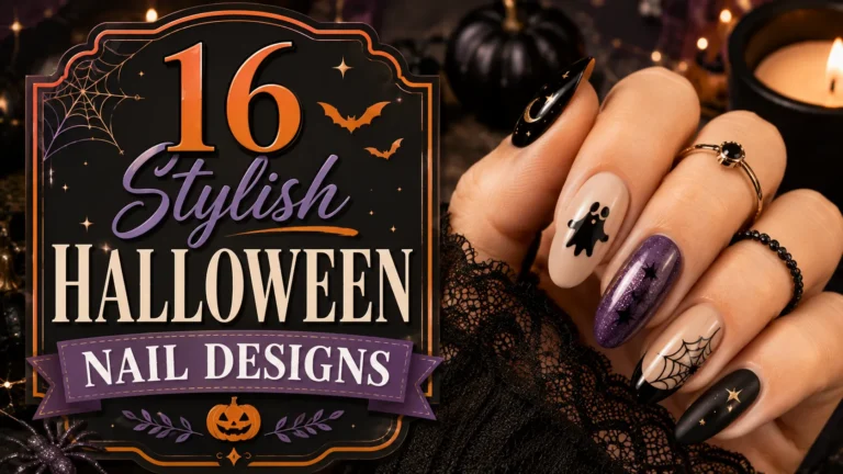 16 Stylish Halloween Nail Designs for Fashionable Spook