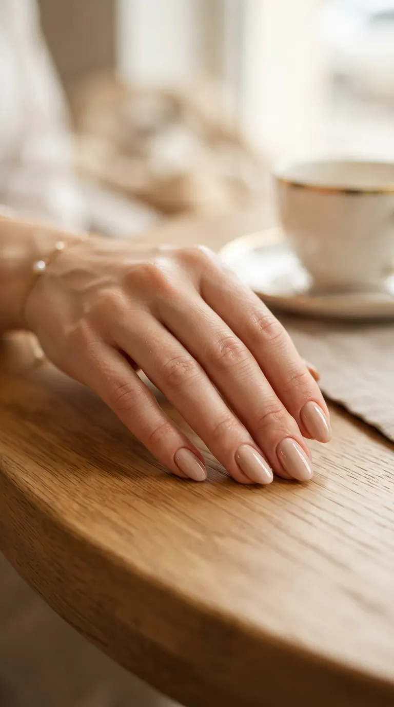 16. Short Almond Nails for an Everyday Look