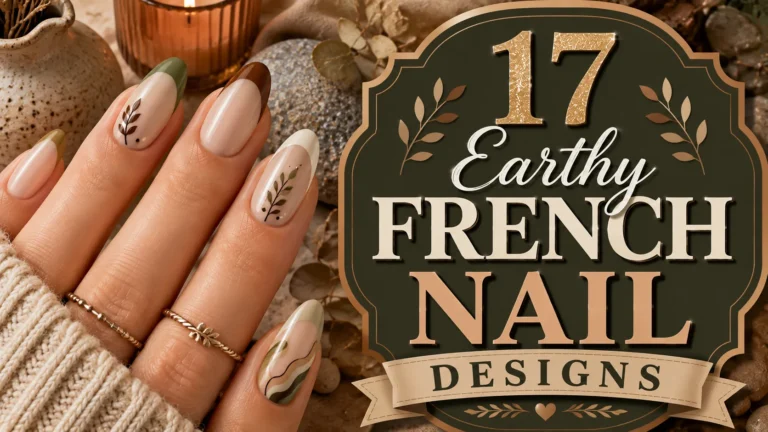 17 Earthy French Nail Designs for Elegant Nails