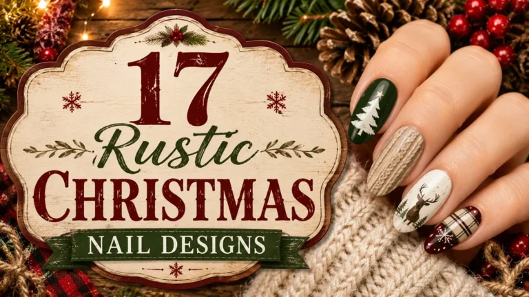 17 Rustic Christmas Nail Designs for Holiday Beauty