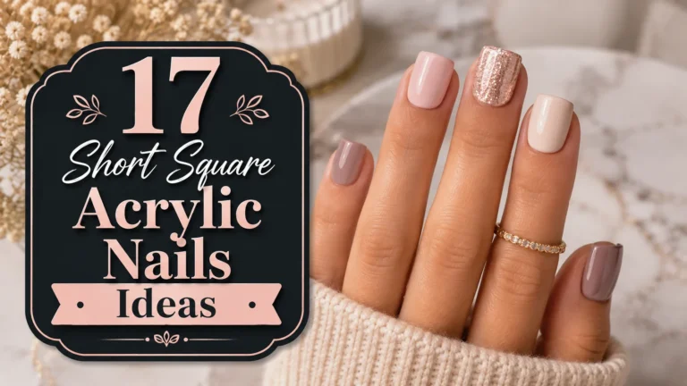 17 Short Square Acrylic Nails Ideas That Are Cute and Easy to Wear