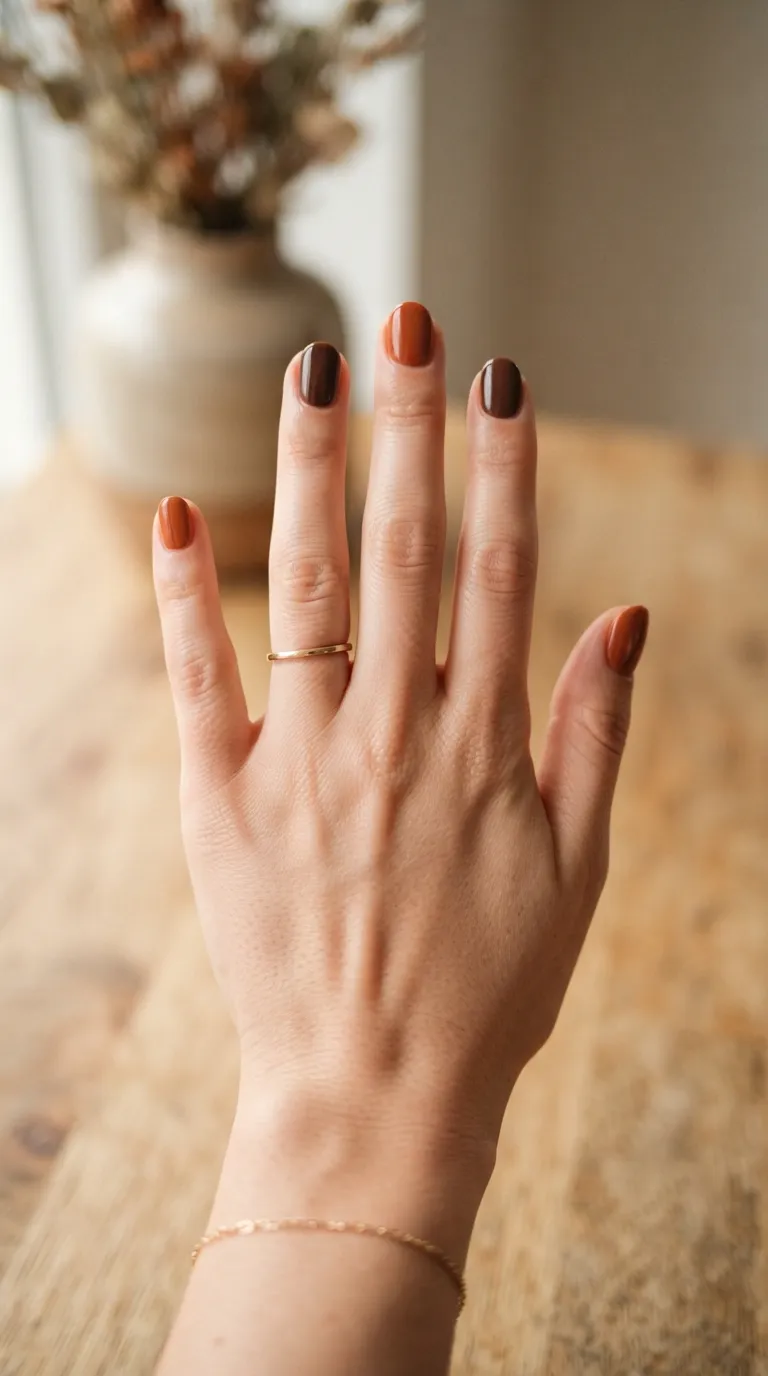 17. Alternating Two-Color Manicure