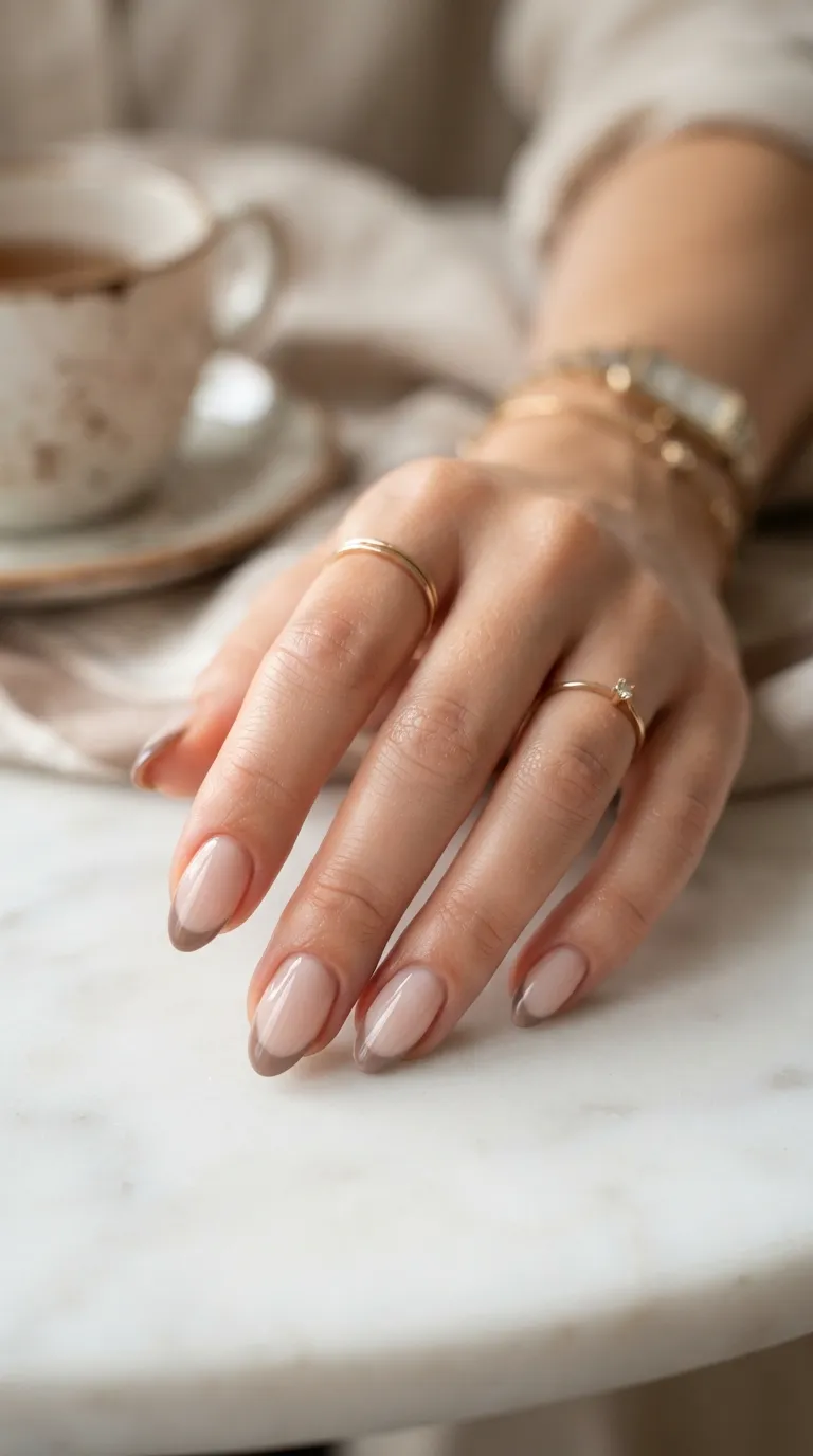 17. Soft Taupe Tips