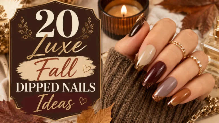 20 Luxe Fall Dipped Nails Ideas to Try