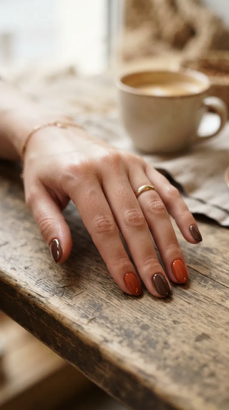 20. Two-Tone Brown and Orange
