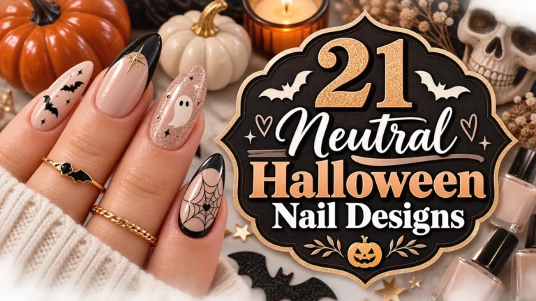 21 Neutral Halloween Nail Designs for Subtle Spook