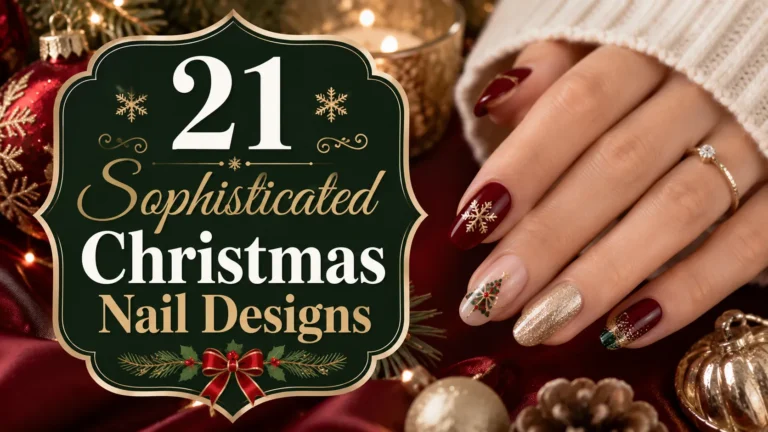 21 Sophisticated Christmas Nail Designs for Holiday Beauty