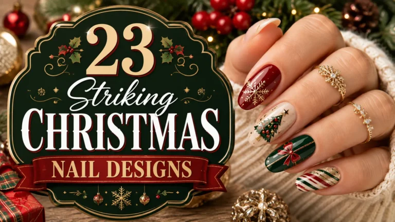 23 Striking Christmas Nail Designs for Holiday Beauty