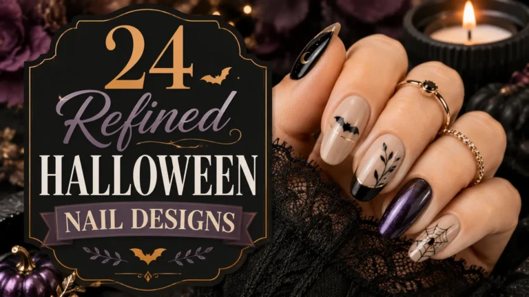24 Refined Halloween Nail Designs for Elegant Spook
