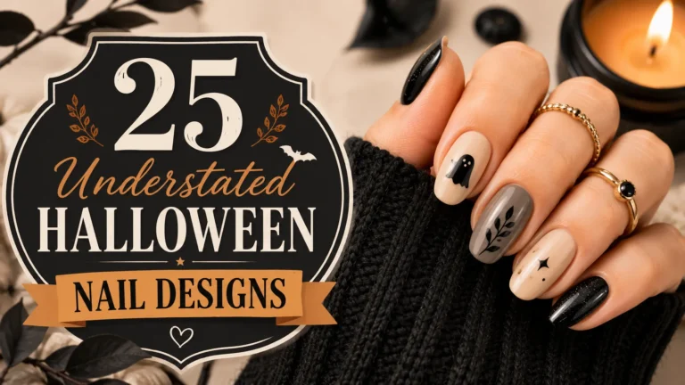 25 Understated Halloween Nail Designs for Quiet Spook