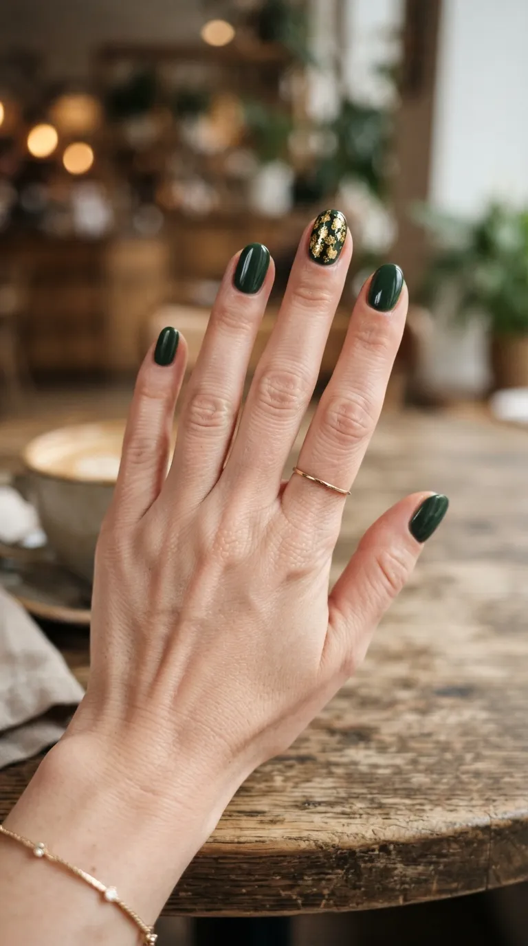 4. Gold Foil Accent