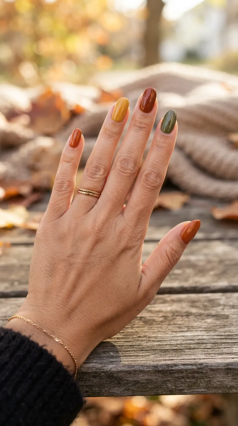 4. Mismatched Fall Colors