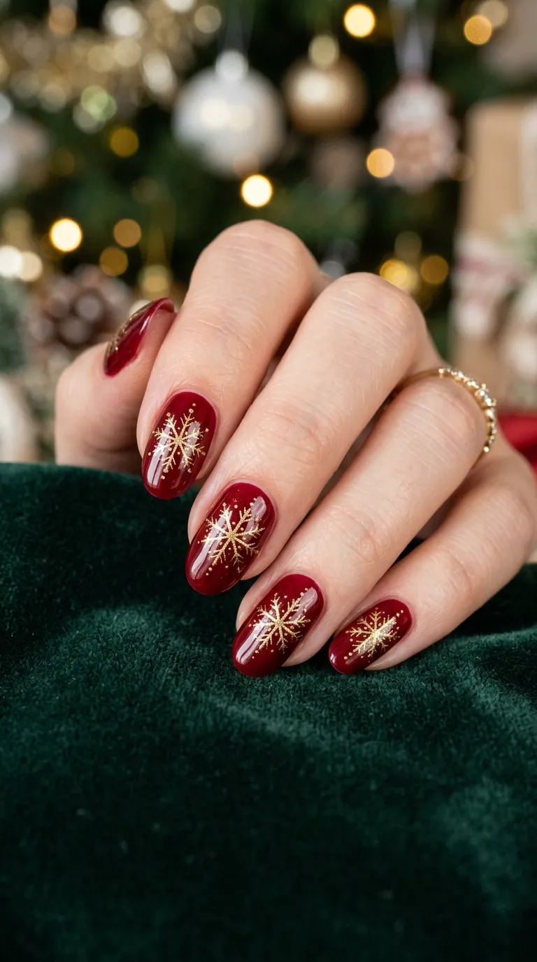 5. Gold Snowflake