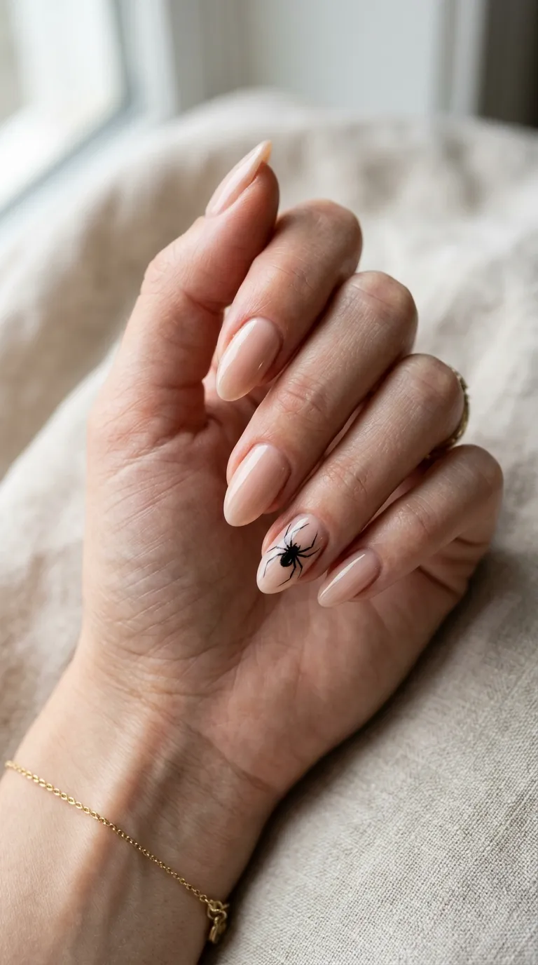 5. Spider on Accent Nail