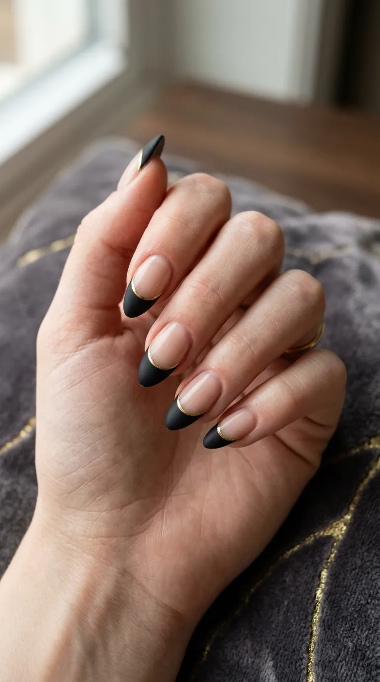 6. Black and Gold Tips