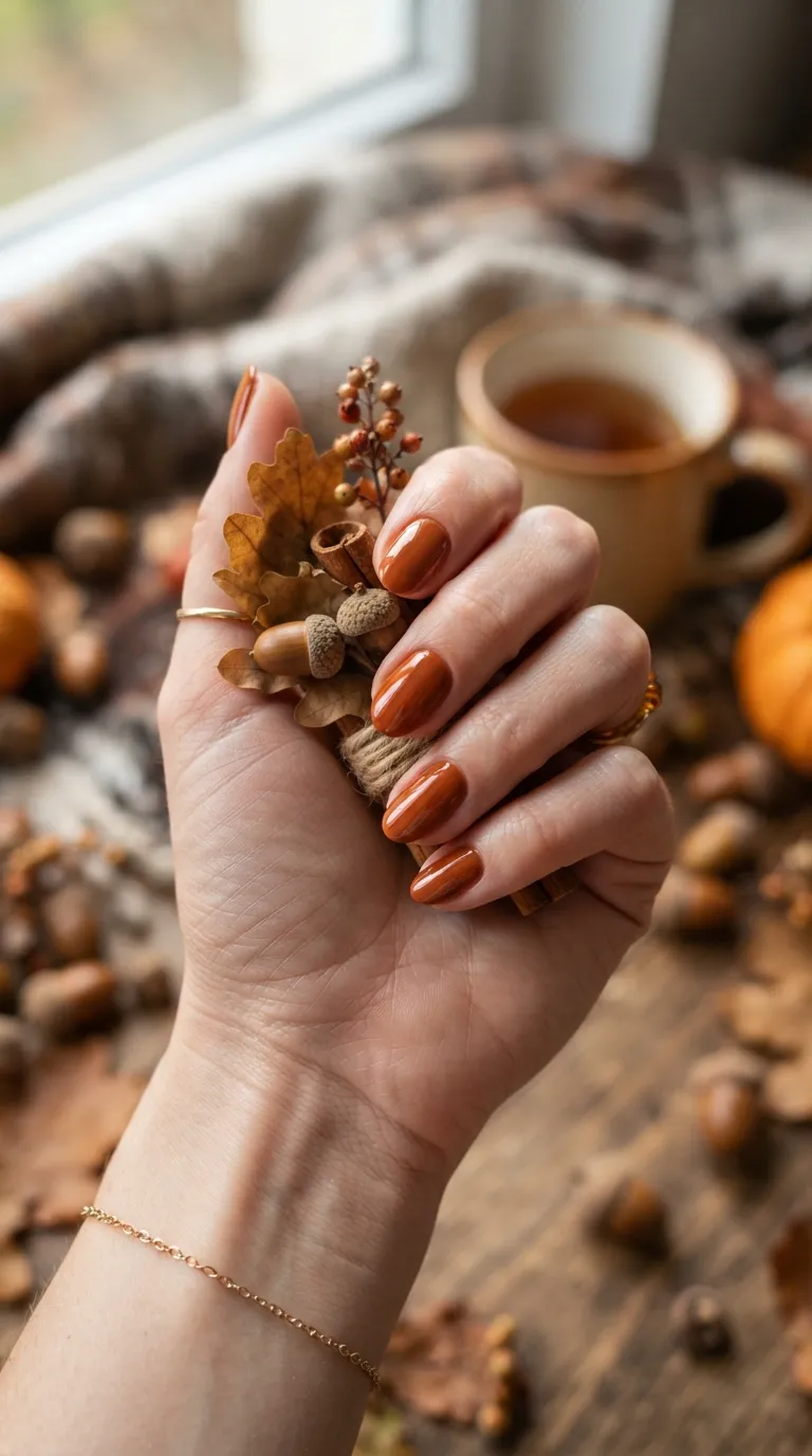 6. Burnt Orange Polish
