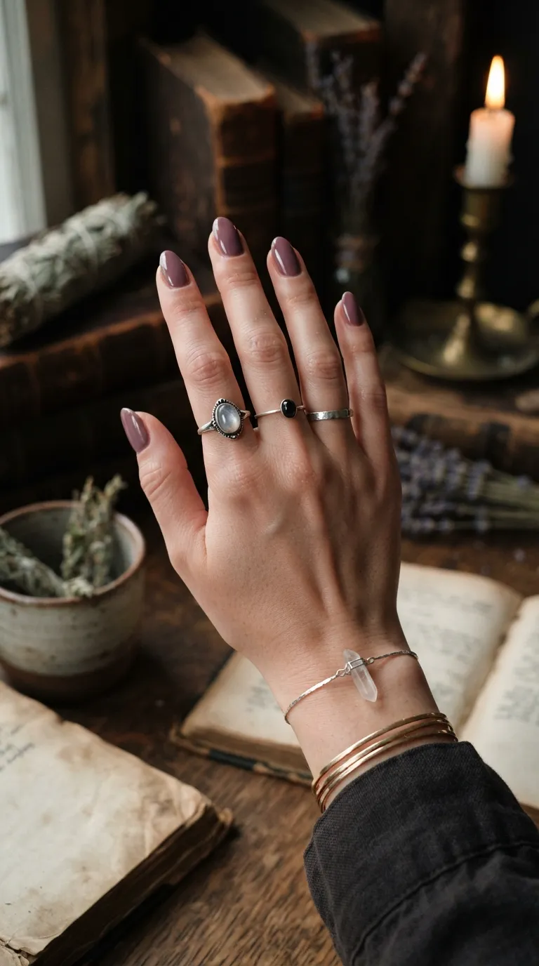 6. Muted Plum Polish