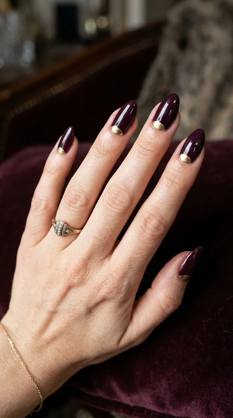 7. Deep Plum Half Moon