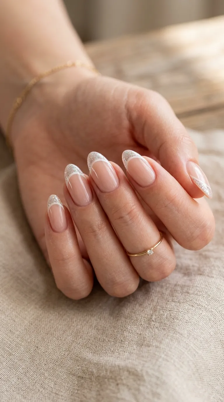8. Glitter Tips