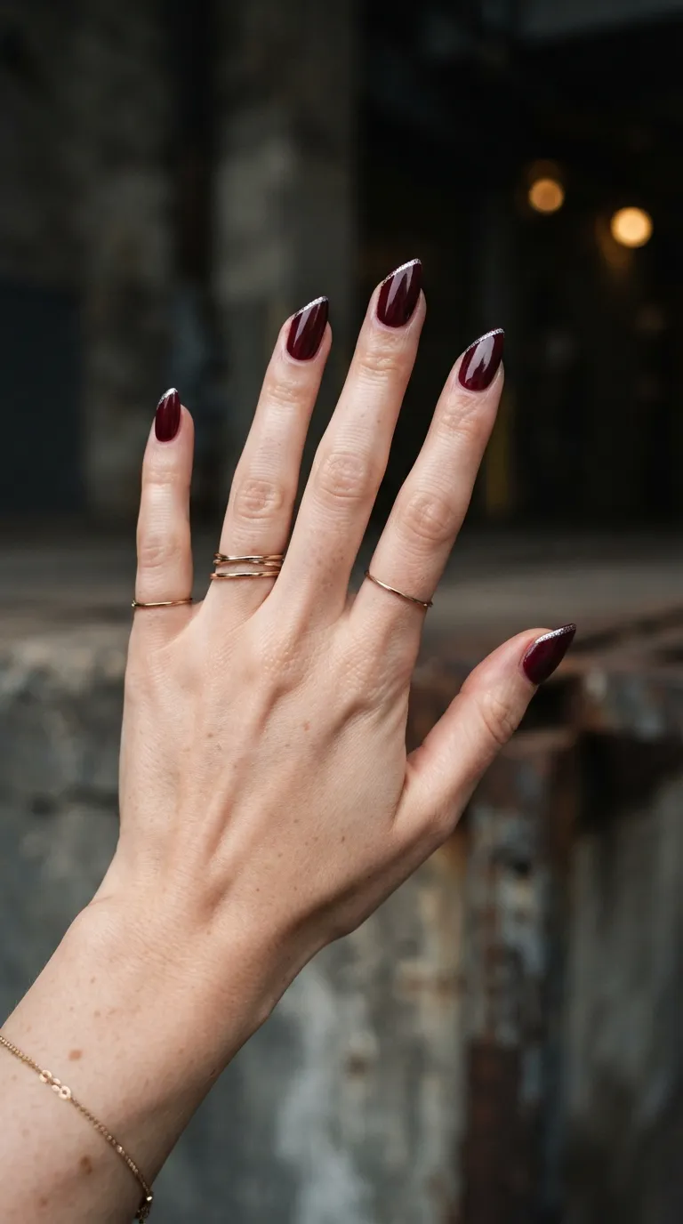 8. Lipstick Nails
