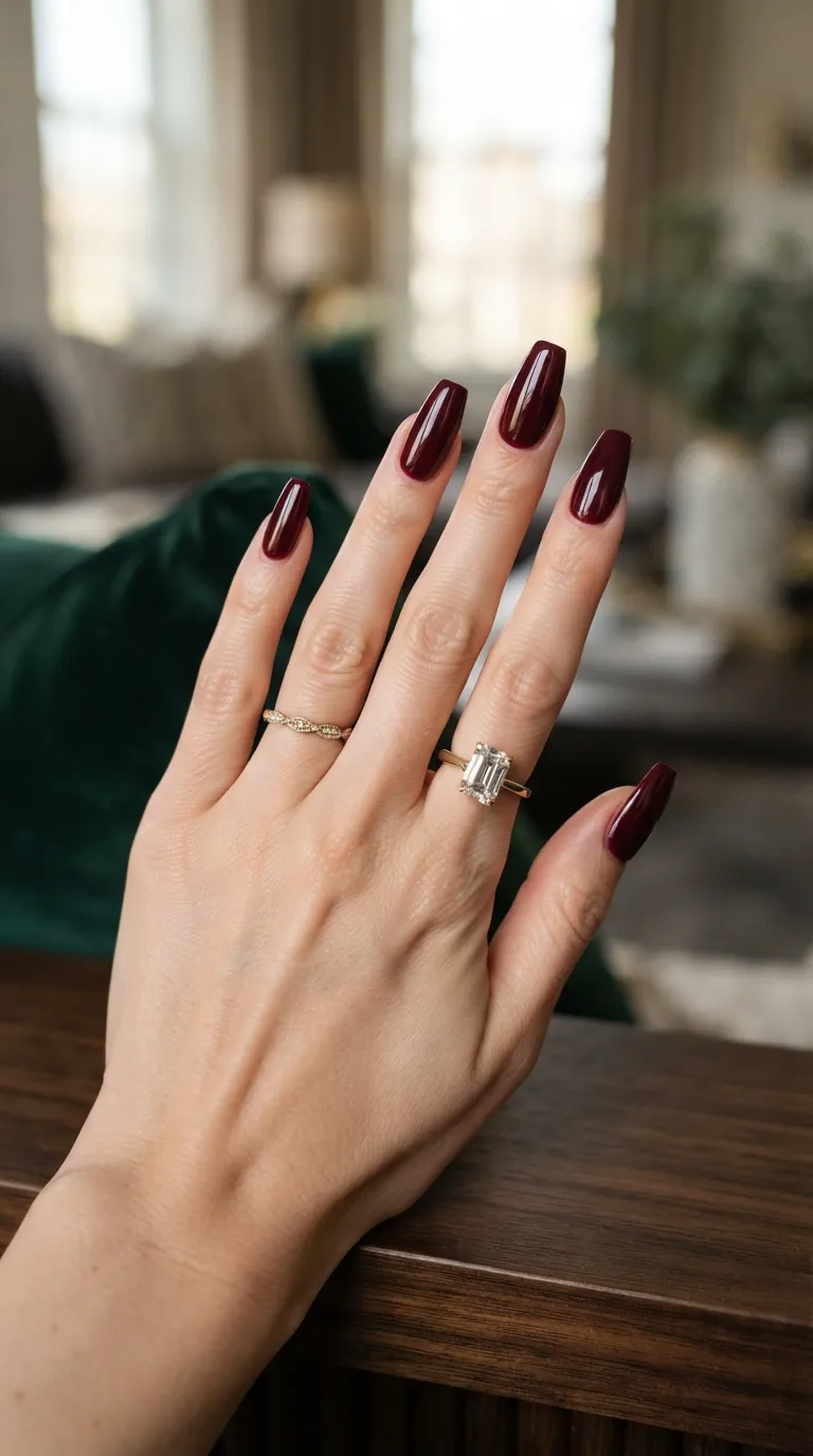 9. Burgundy Wine Elegance