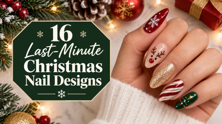 16 Last-Minute Christmas Nail Designs for Busy Holiday Schedules