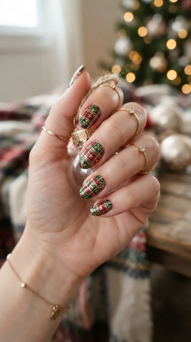 10. Plaid Gel Patterns