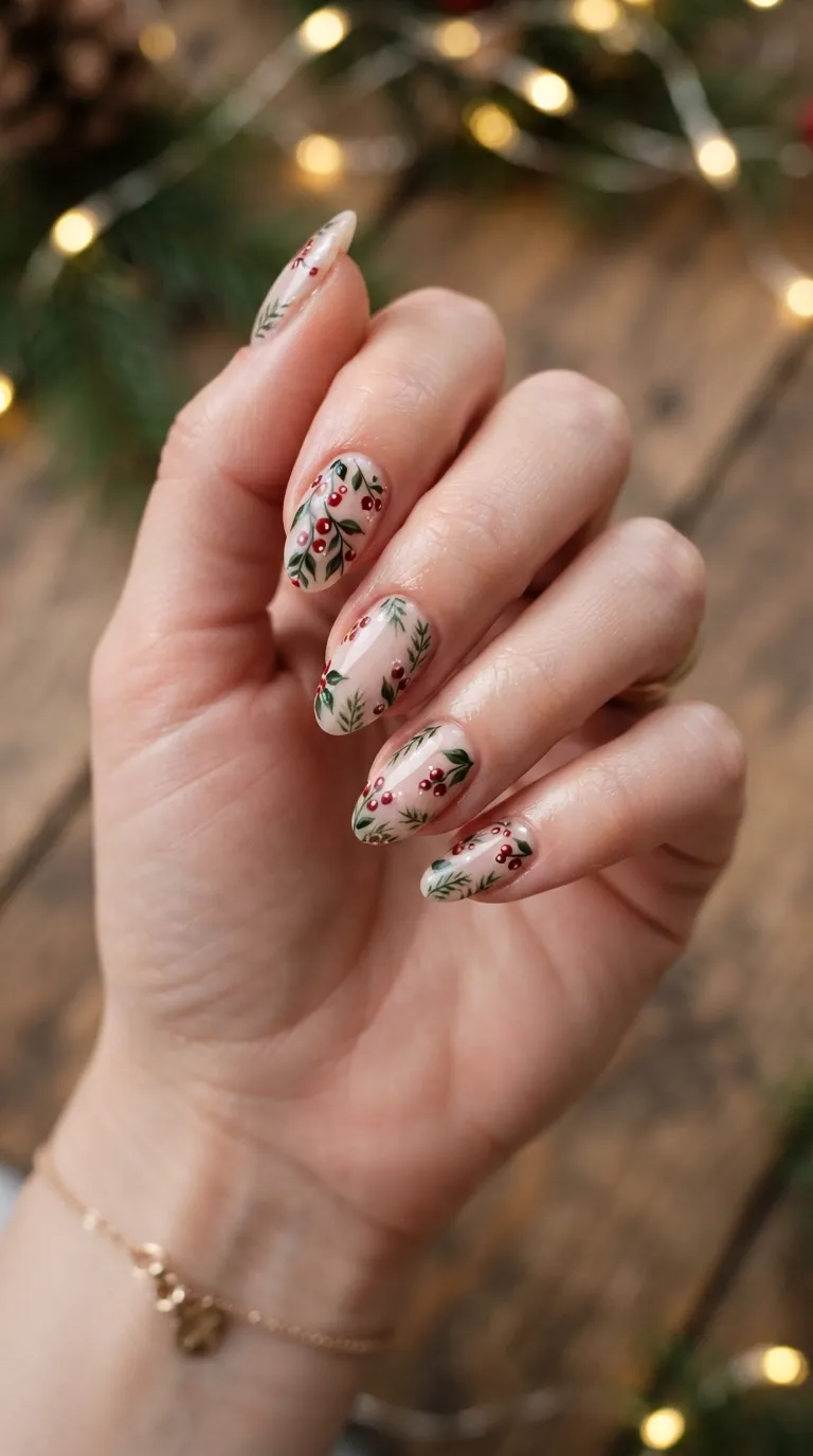 8. Frosted Evergreen Tips
