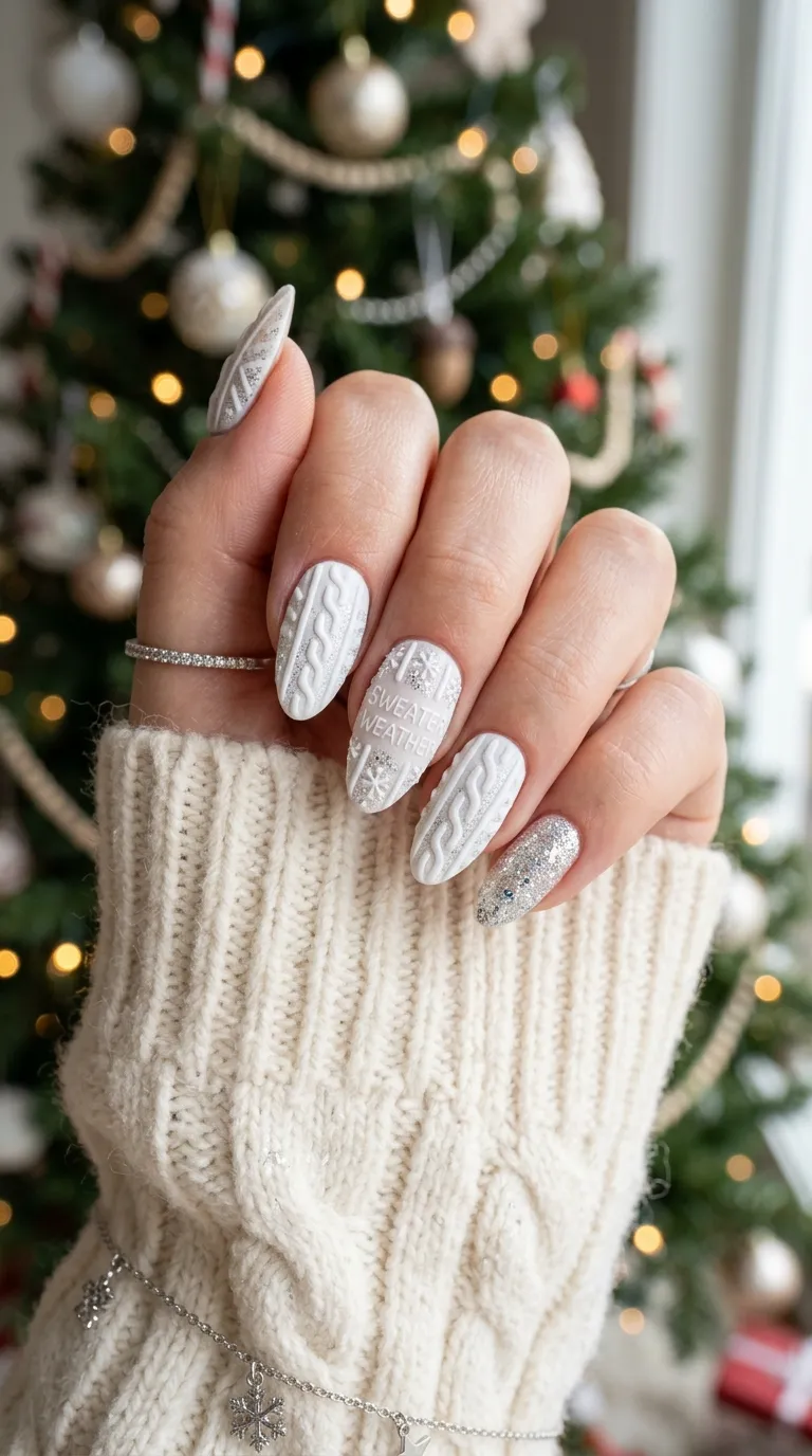21. Pink Rhinestone Statement Nail