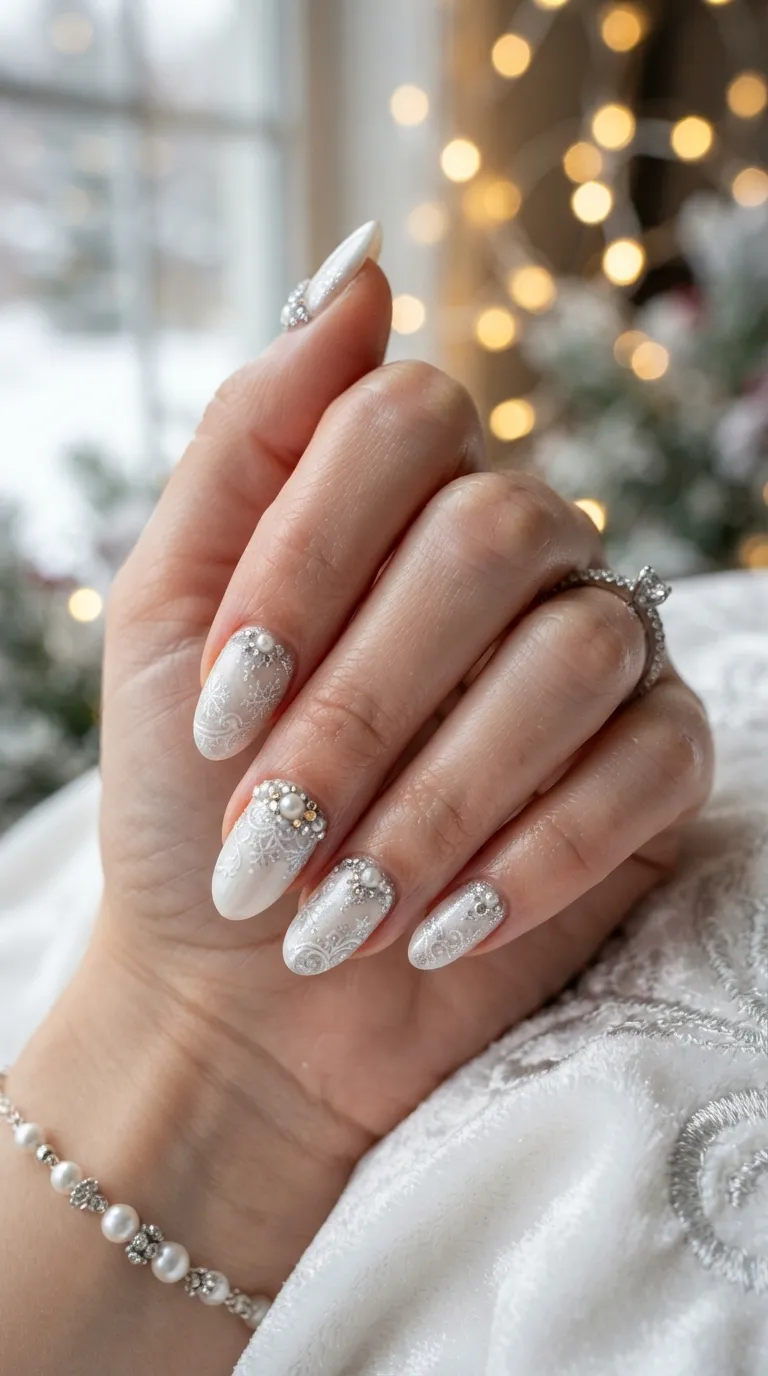 10. Dainty Falling Snowflakes