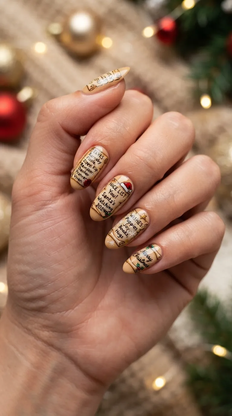 23. Glitter Snow Cap Tips