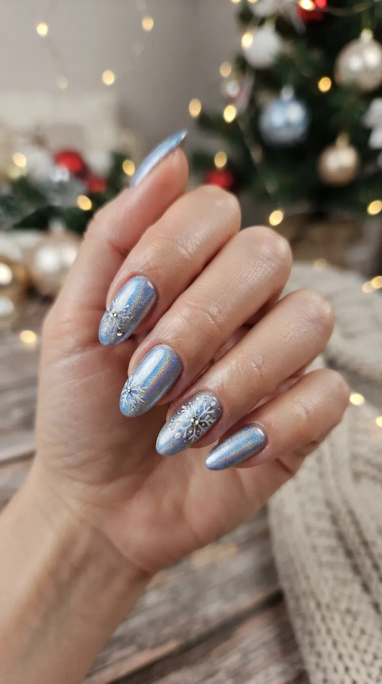 7. Cozy Sweater Pattern Nails