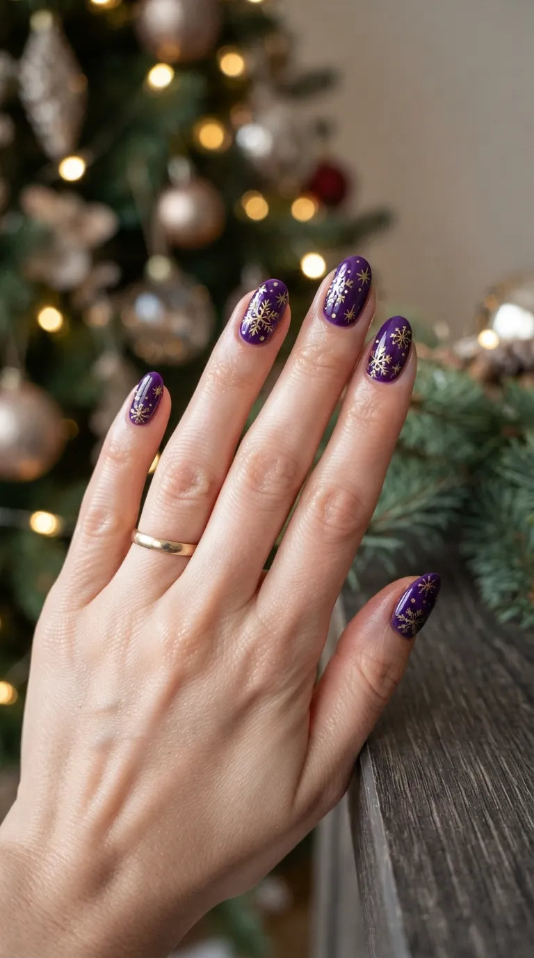 5. Pine Forest French Tips