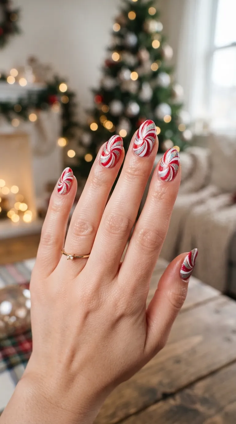 22. Candy Cane Striped Tree