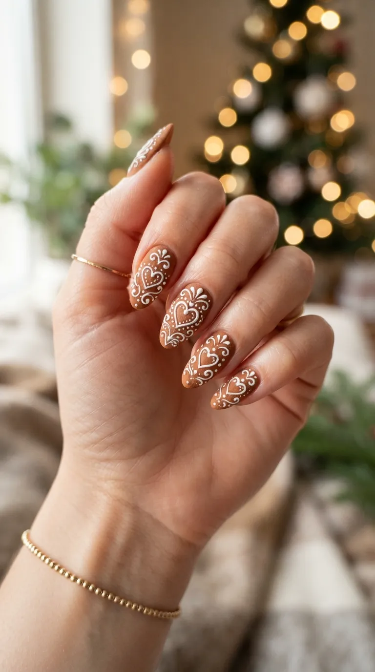 1. Fireside Candy cane tips