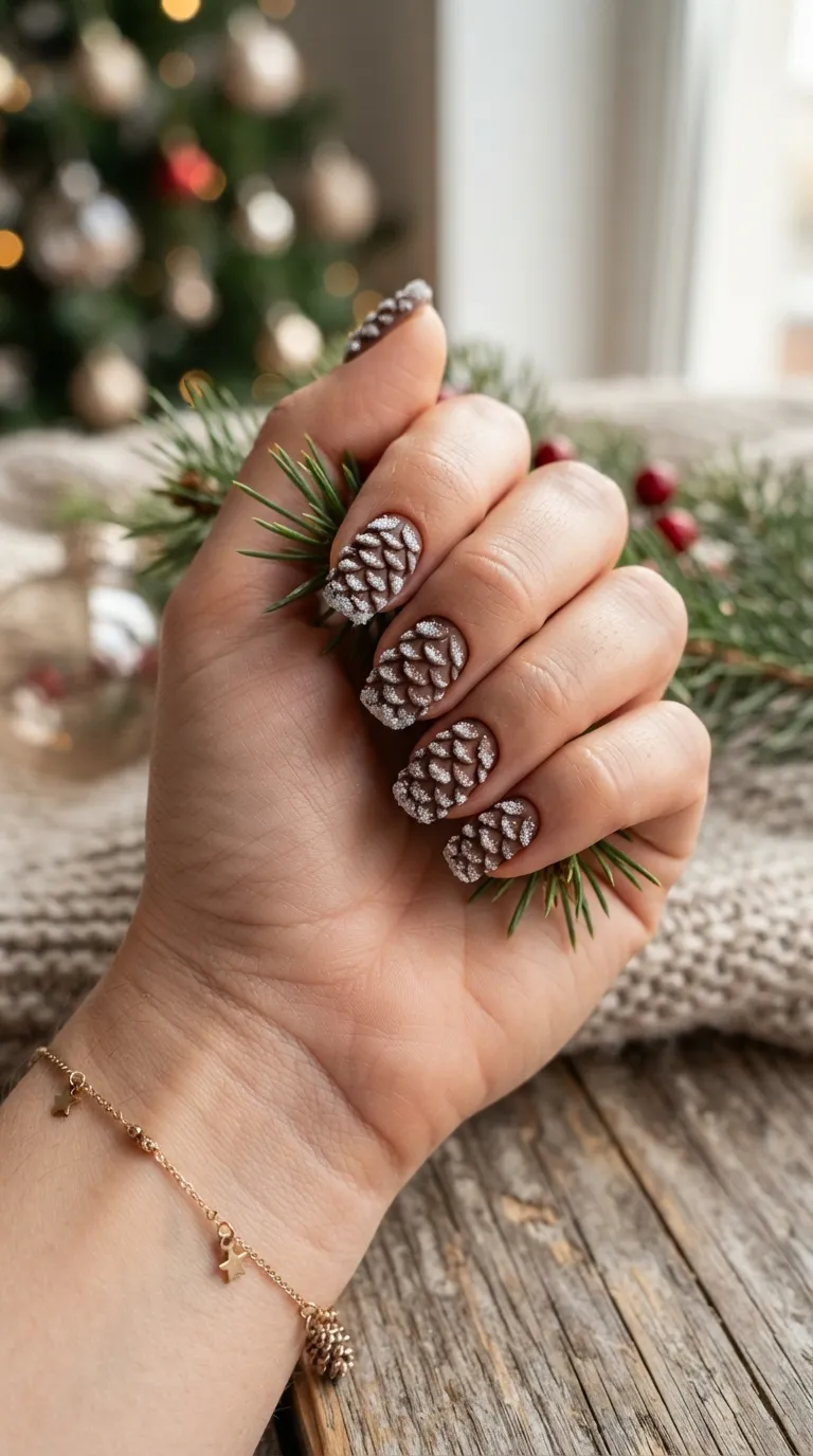4. Shimmering Velvet red tips