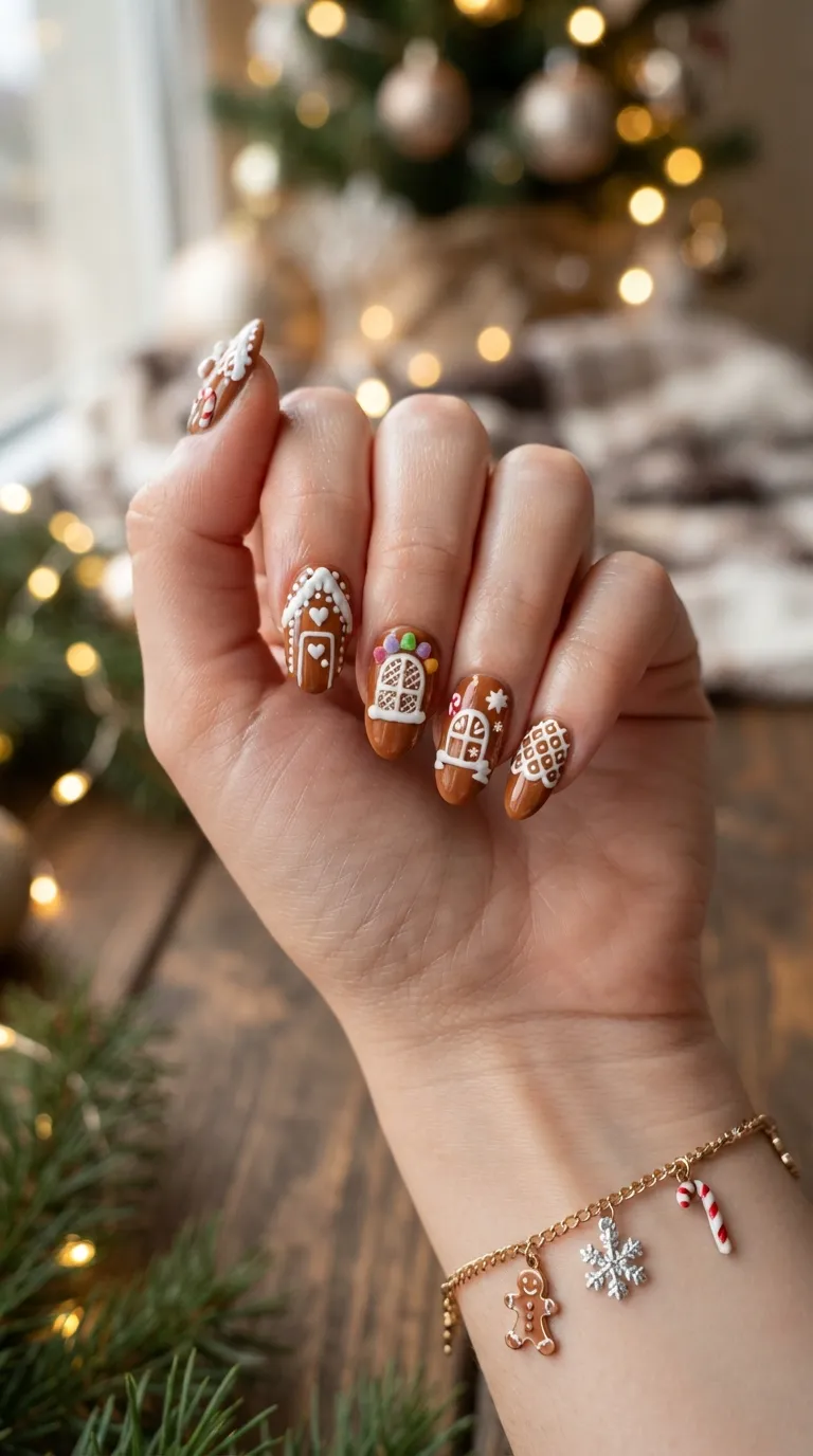 13. Satin Glitter tips