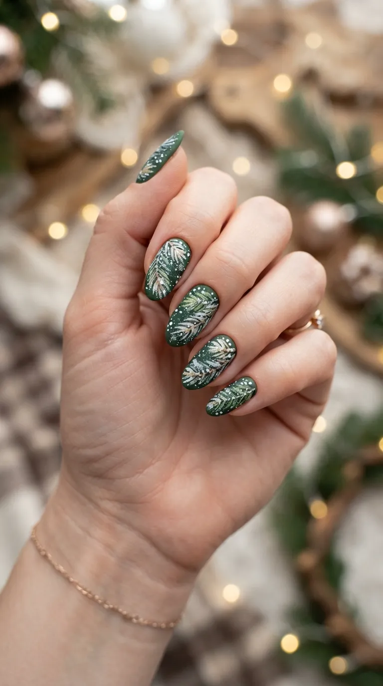 17. Champagne-Kissed Glitter tips