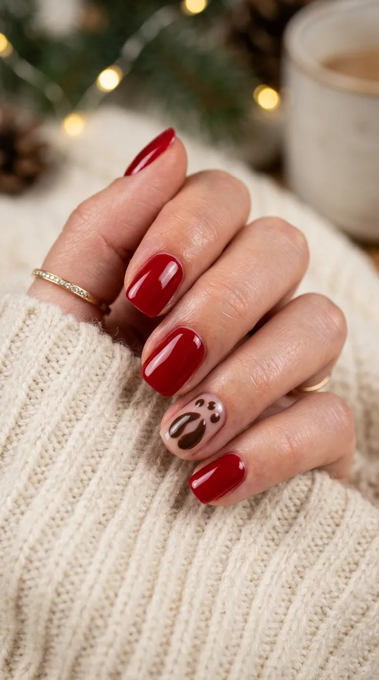 20. Delicate Candy cane red