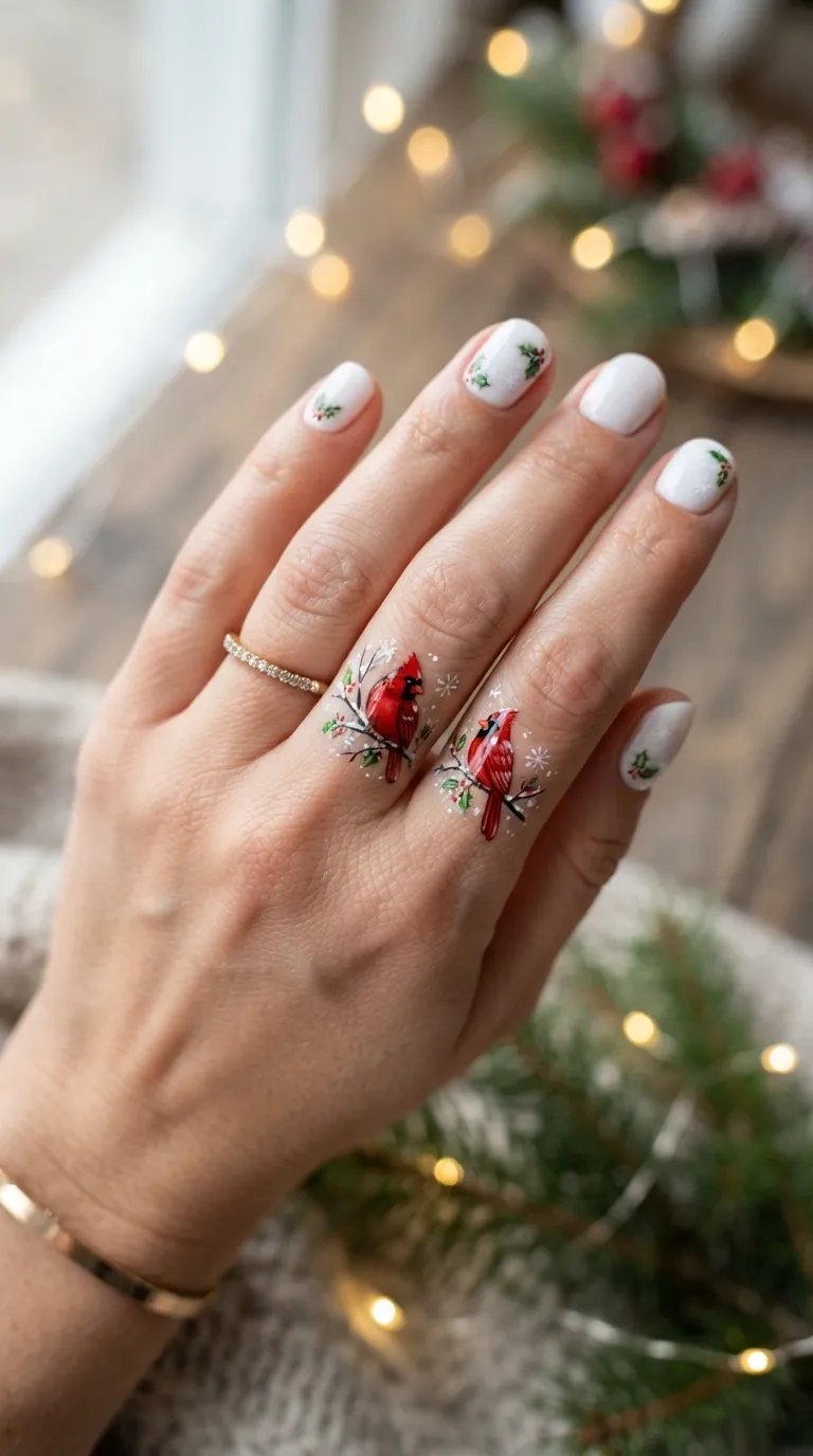 11. White Snowflake Tips