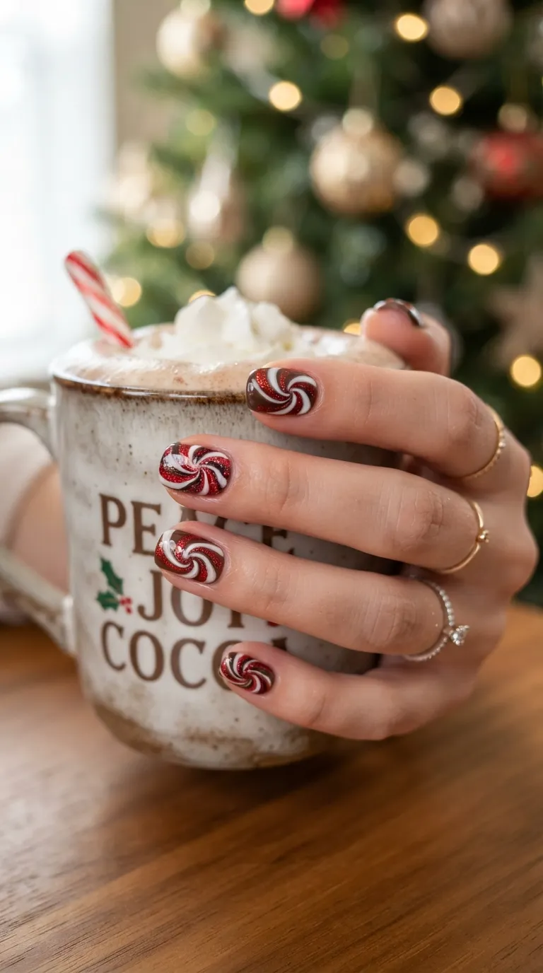 4. White and Red Candy Cane