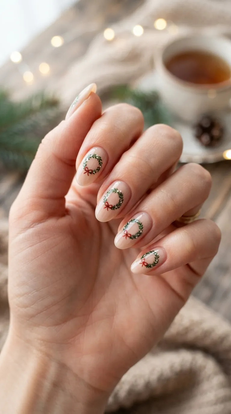 12. Nude-To-White Snow Ombre