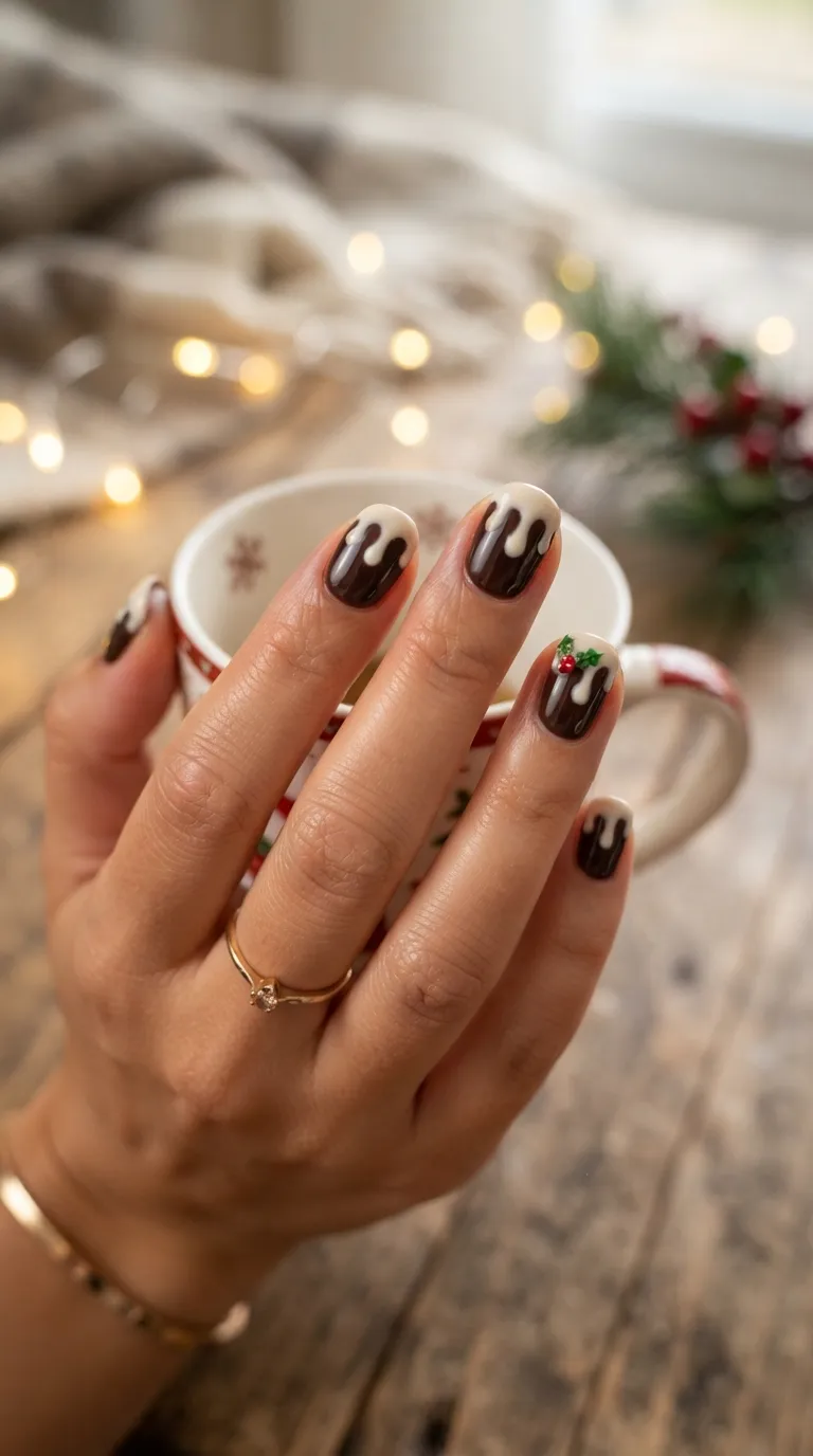 3. Red With White Snowflake Accent