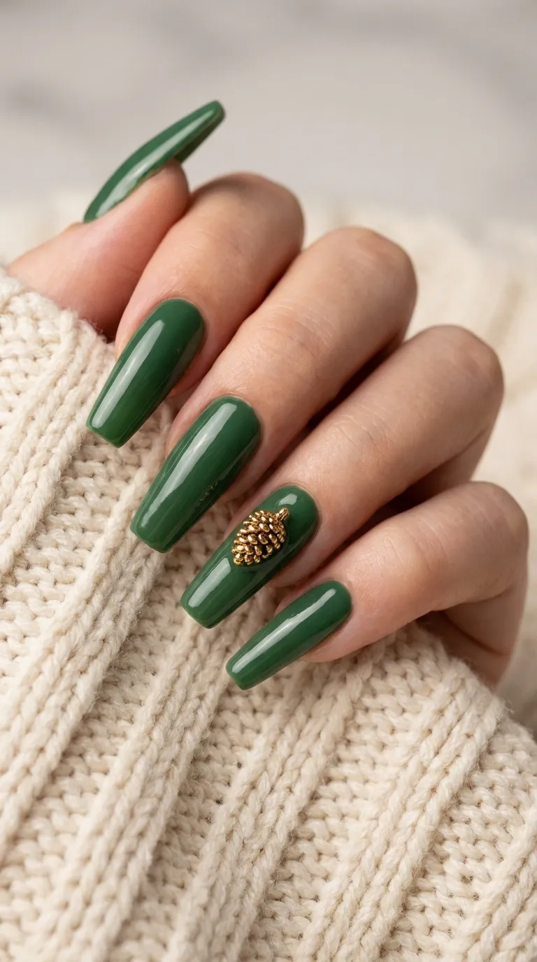 7. Forest Green Matte Gel