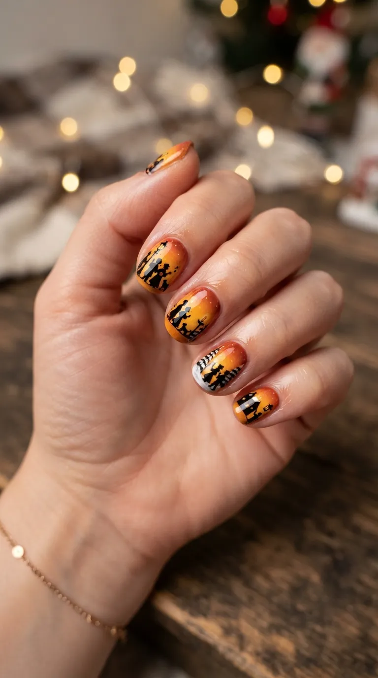 15. Glitter Gradient Tips