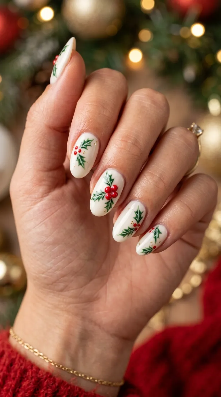 26. Starry Glittered Poinsettias