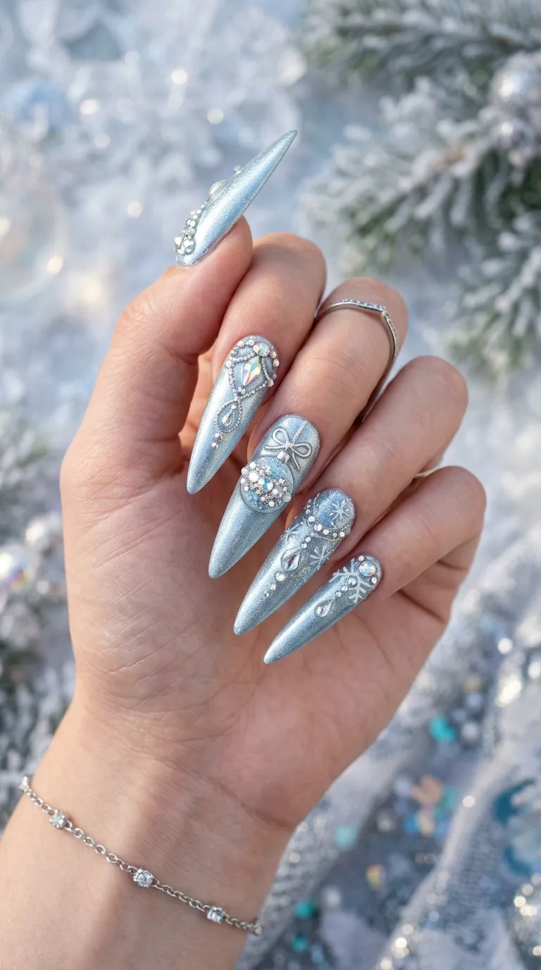 7. Delicate Glacier Tips