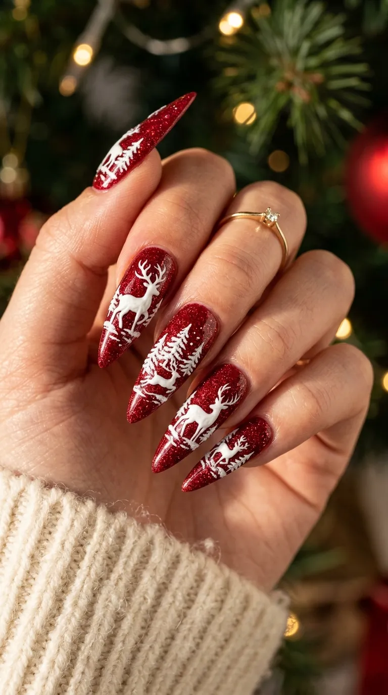 19. Frosty Silver Garland Shine