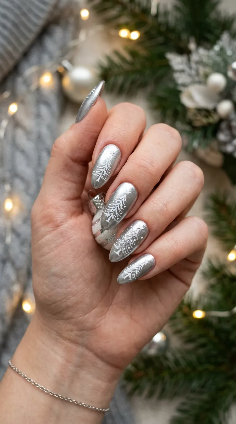 11. White Snowflake Tips