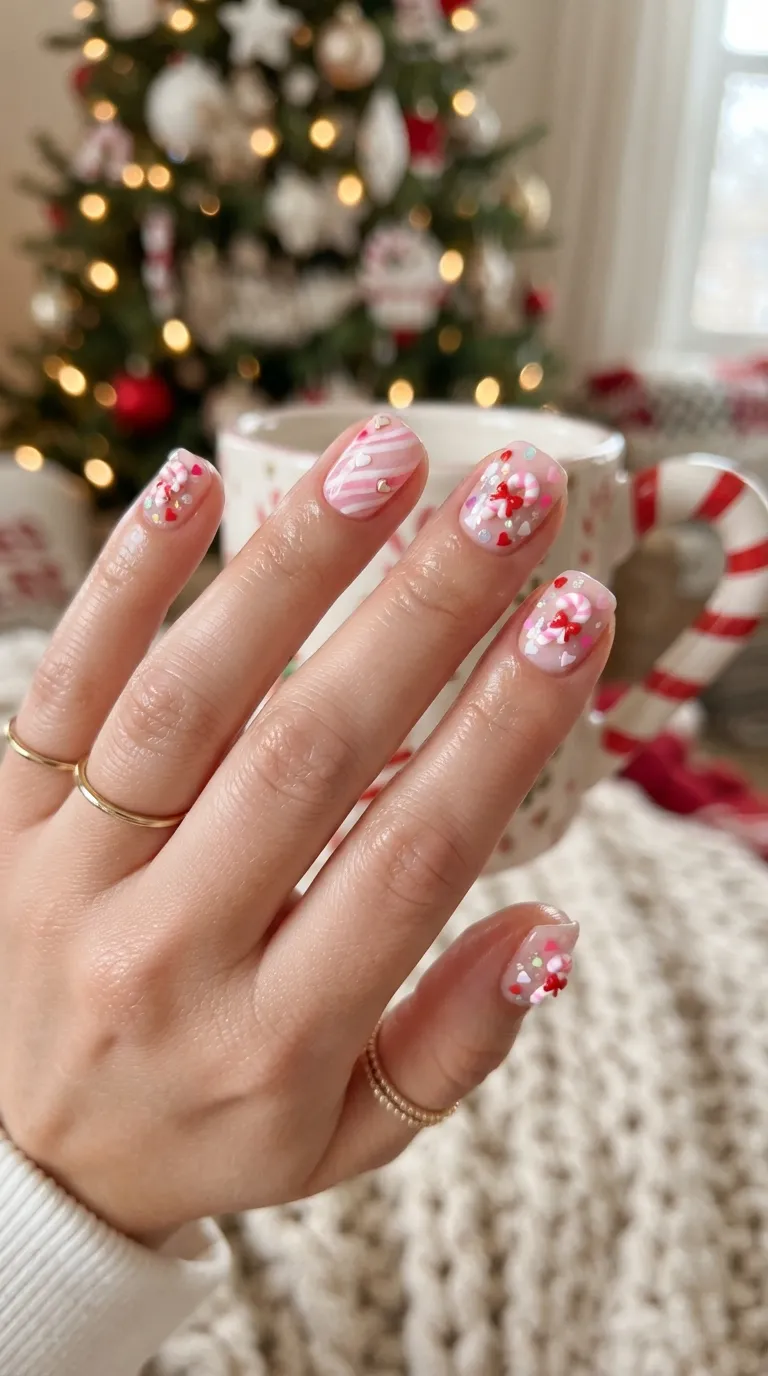 20. Radiant Frozen French Tips